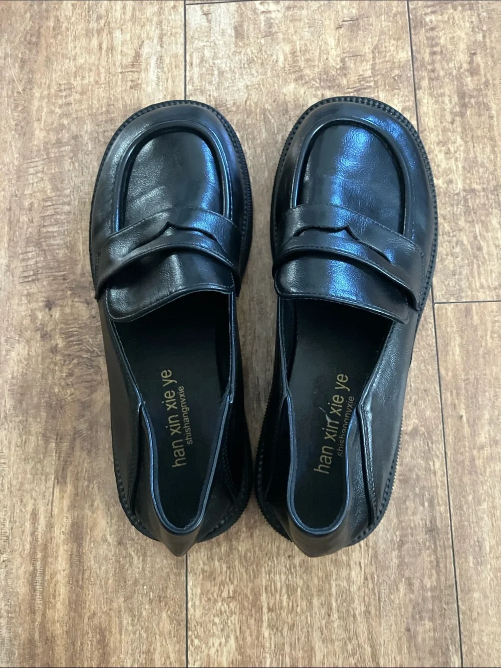 Y2k Women’s Black Leather Penny Loafers